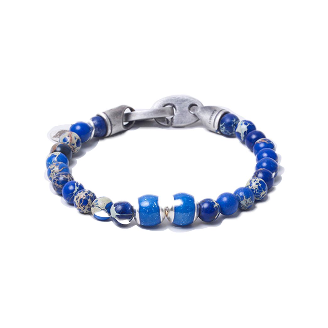Blue Sea Jasper, Two Everence Beads everence.life