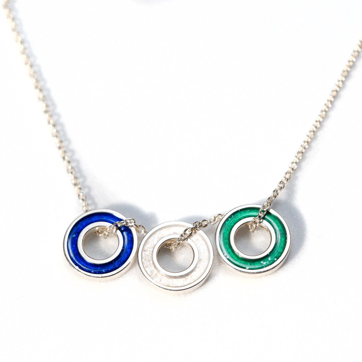 Sterling Silver Forever Charm Necklace with Everence Inlay everence.life