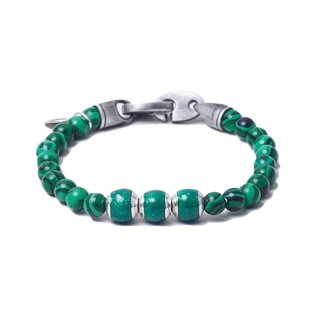 Malachite, Three Everence Beads everence.life