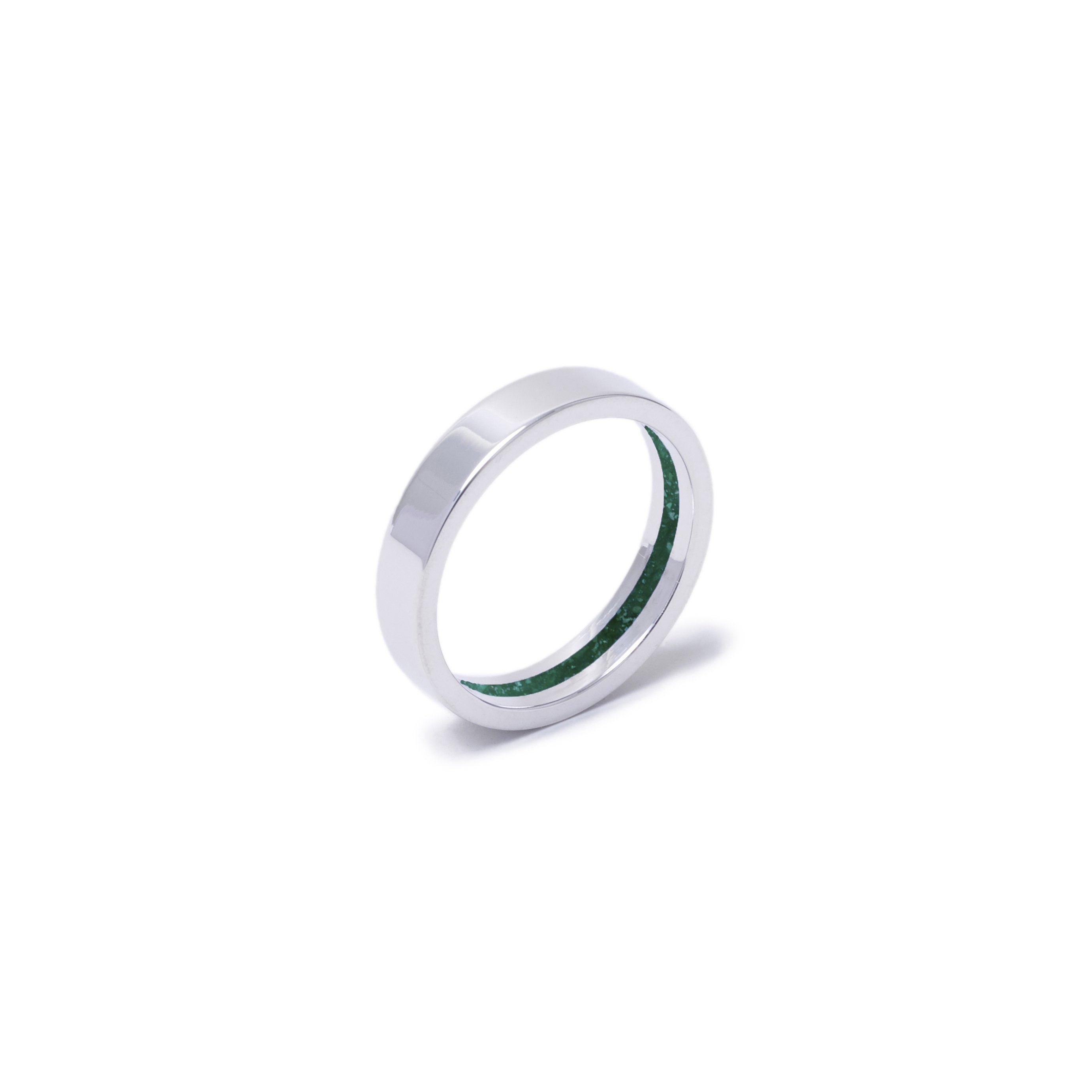 Everence Ring, 10k White Gold everence.life 4mm Emerald