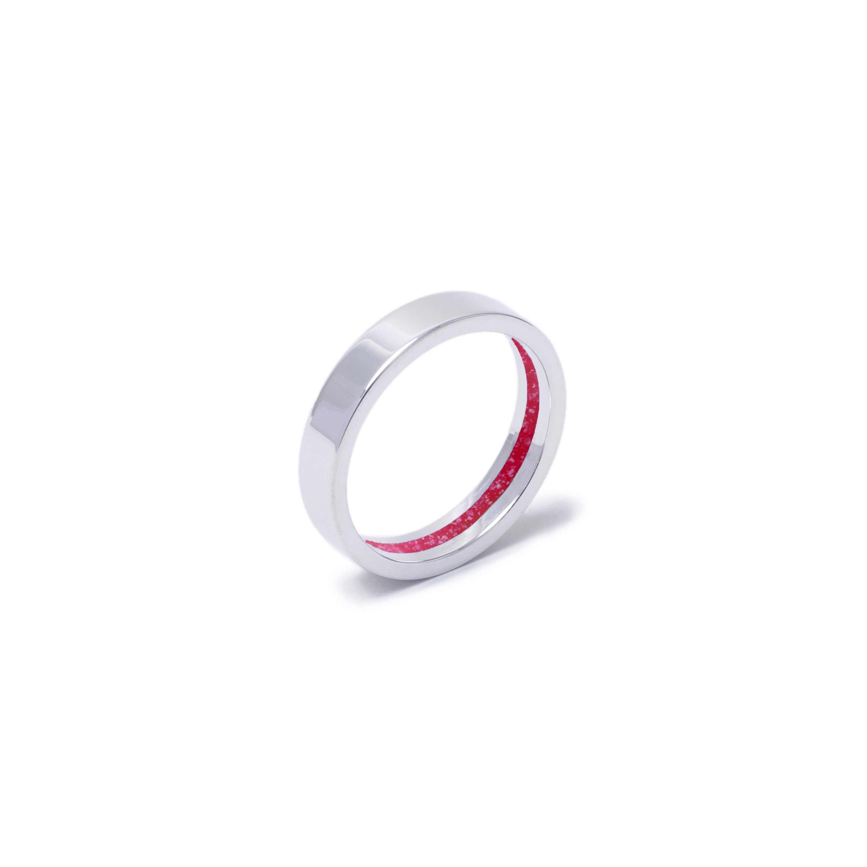 Everence Ring, 10k White Gold everence.life 4mm Scarlet