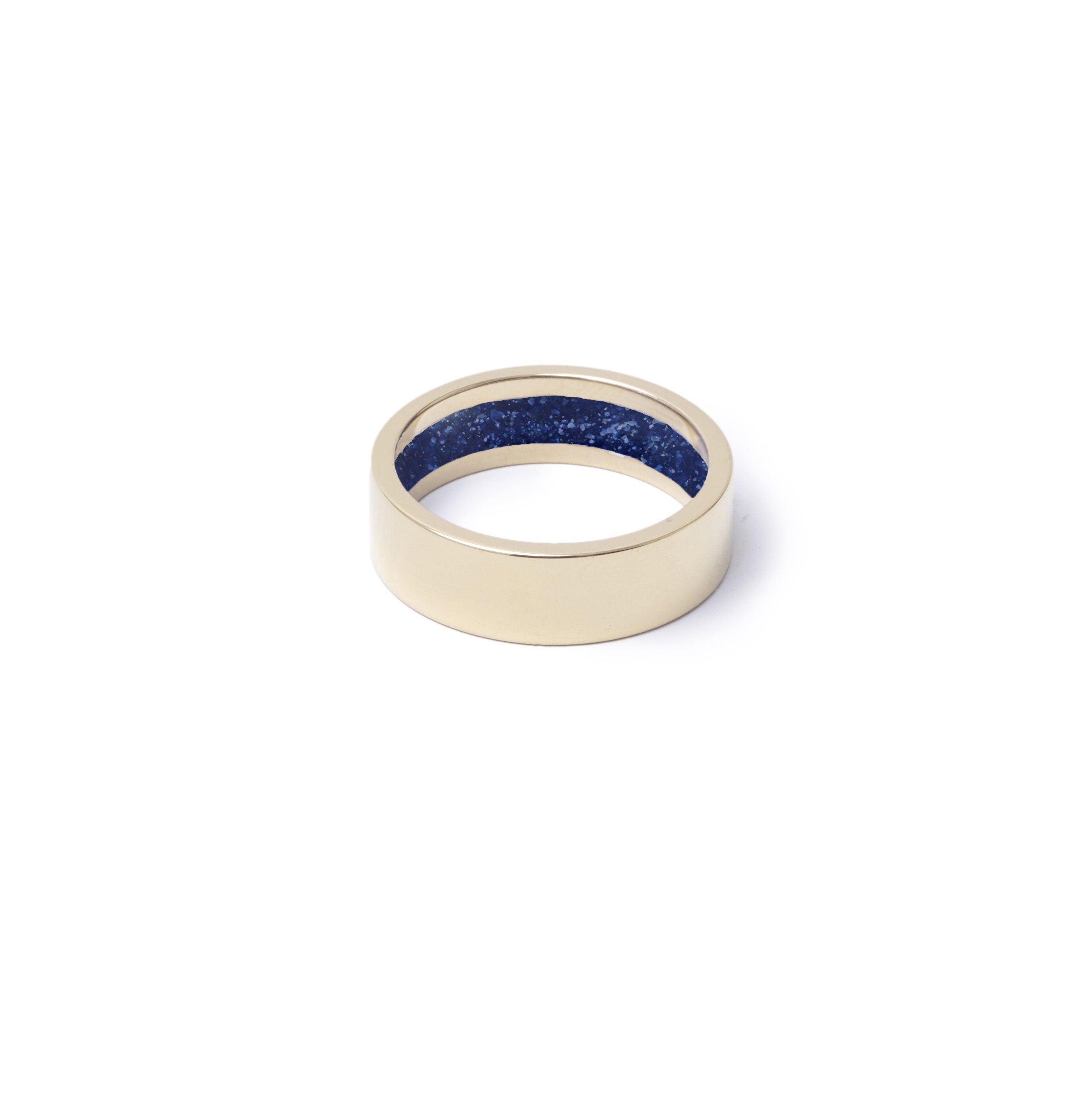 Everence Ring, 10k Yellow Gold everence.life 6mm Navy