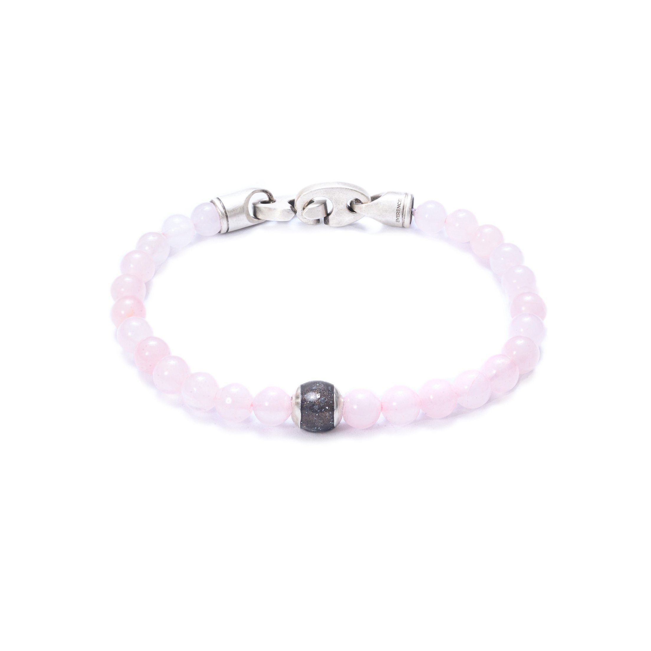 Rose Quartz, One Everence Bead Everence Grey Brummel Hook 7