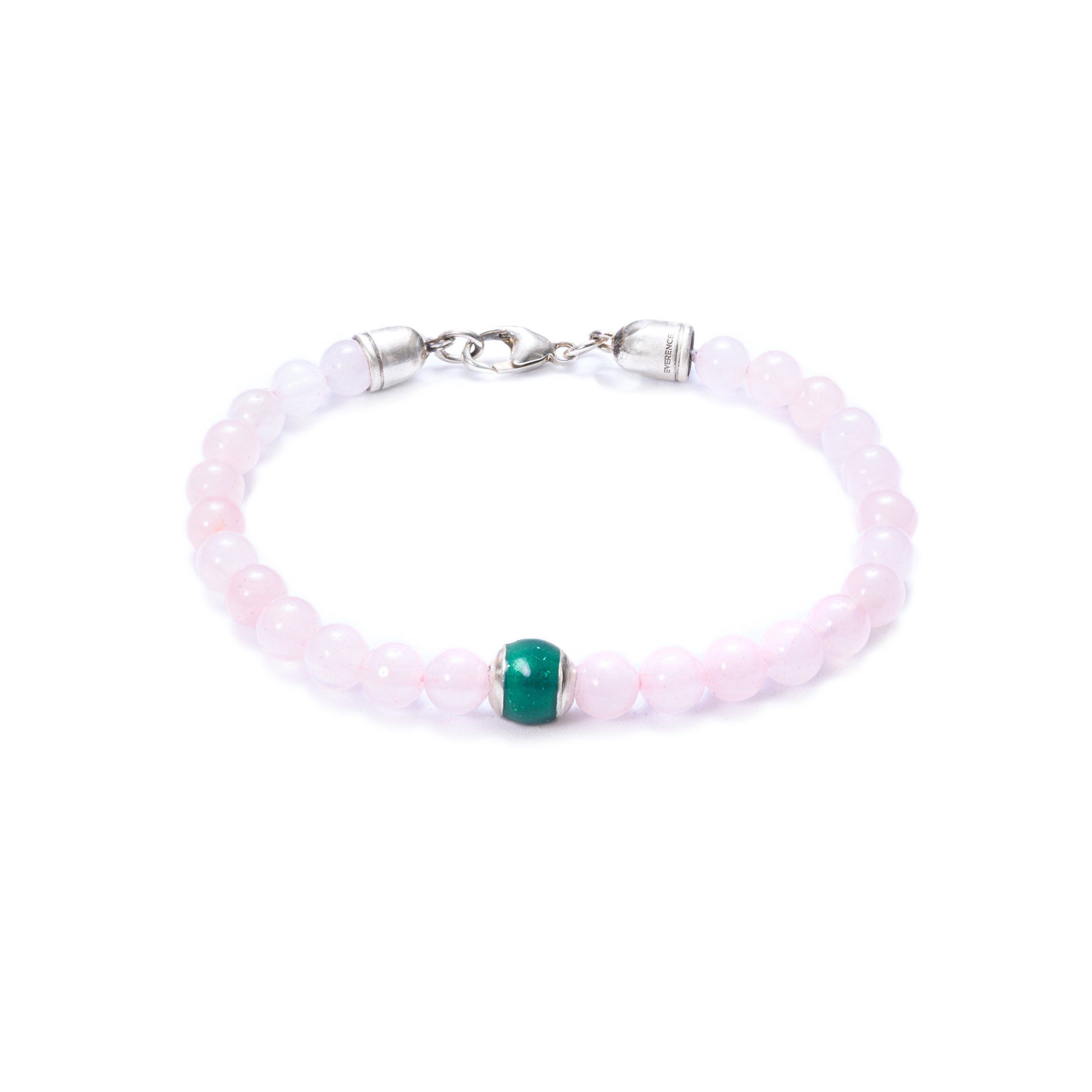 Rose Quartz, One Everence Bead Everence Green Lobster Claw 7