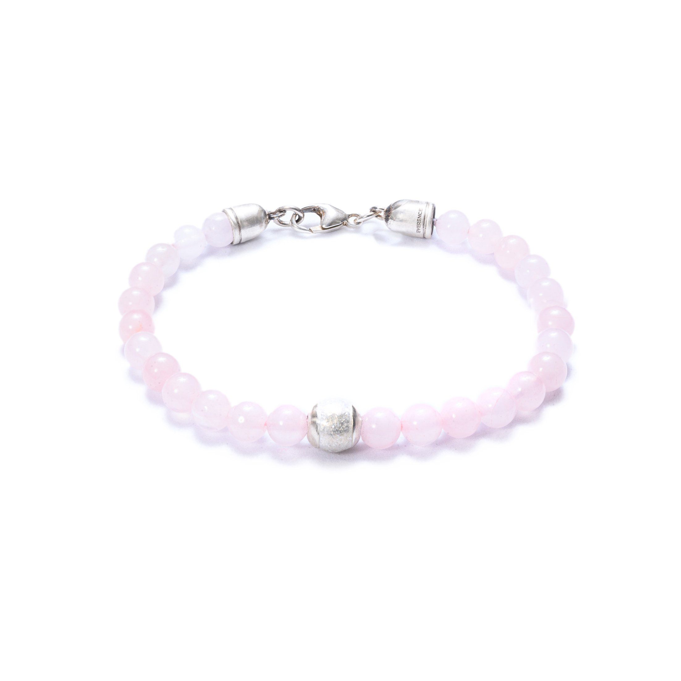 Rose Quartz, One Everence Bead Everence Clear Lobster Claw 7