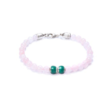 Rose Quartz, Two Everence Beads Everence Blue Lobster Claw 7