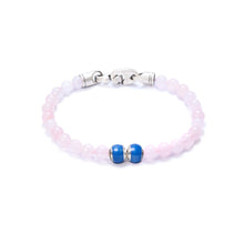 Rose Quartz, Two Everence Beads Everence Blue Brummel Hook 7