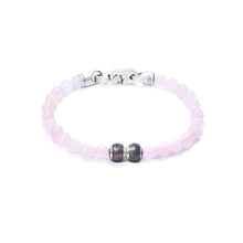 Rose Quartz, Two Everence Beads Everence Grey Brummel Hook 7