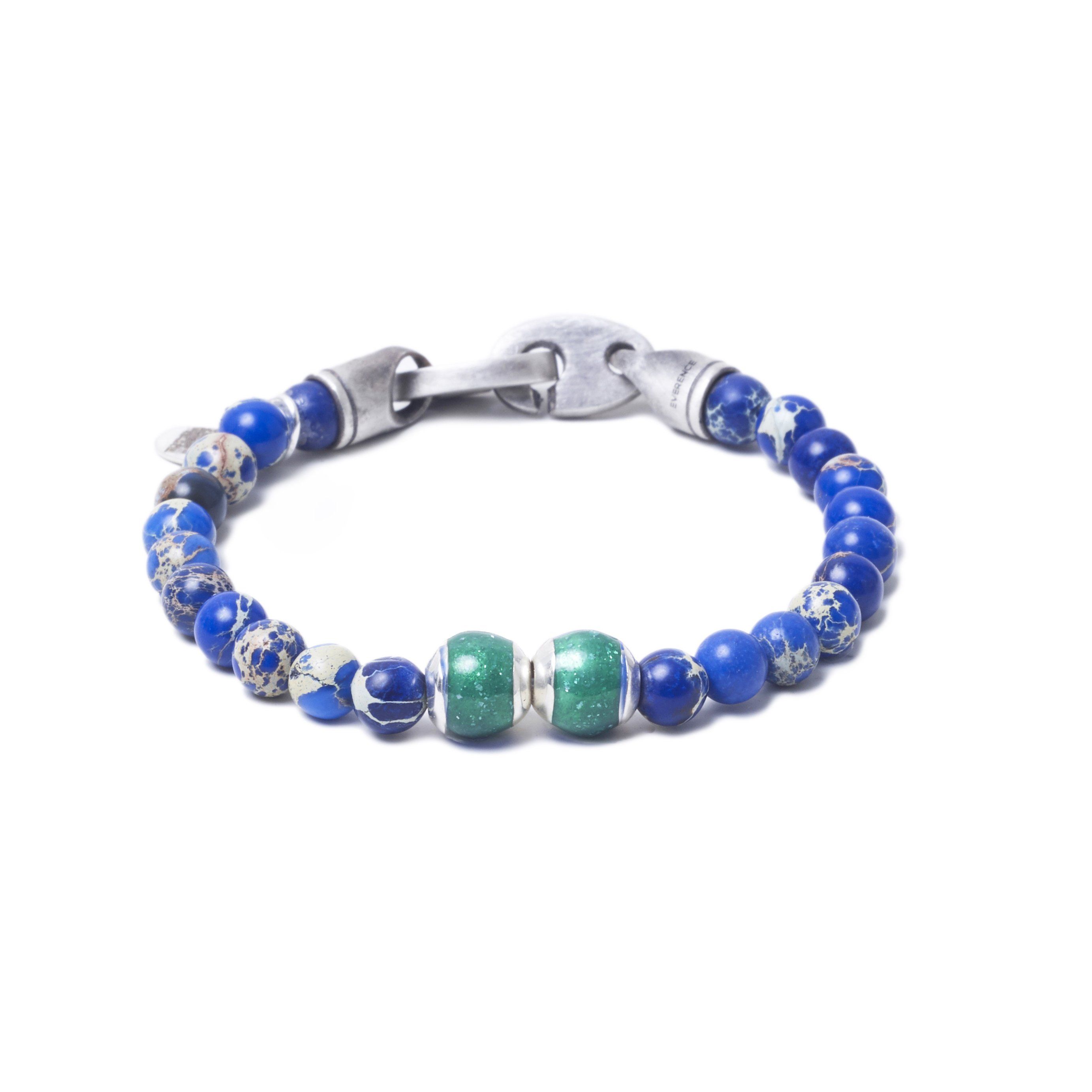 Blue Sea Jasper, Two Everence Beads everence.life Green Brummel Hook 7