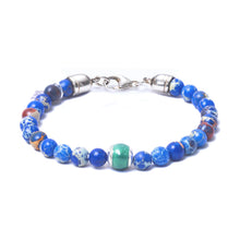 Blue Sea Jasper, One Everence Bead everence.life Green Lobster Claw 7