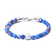 Blue Sea Jasper, One Everence Bead everence.life Clear Lobster Claw 7