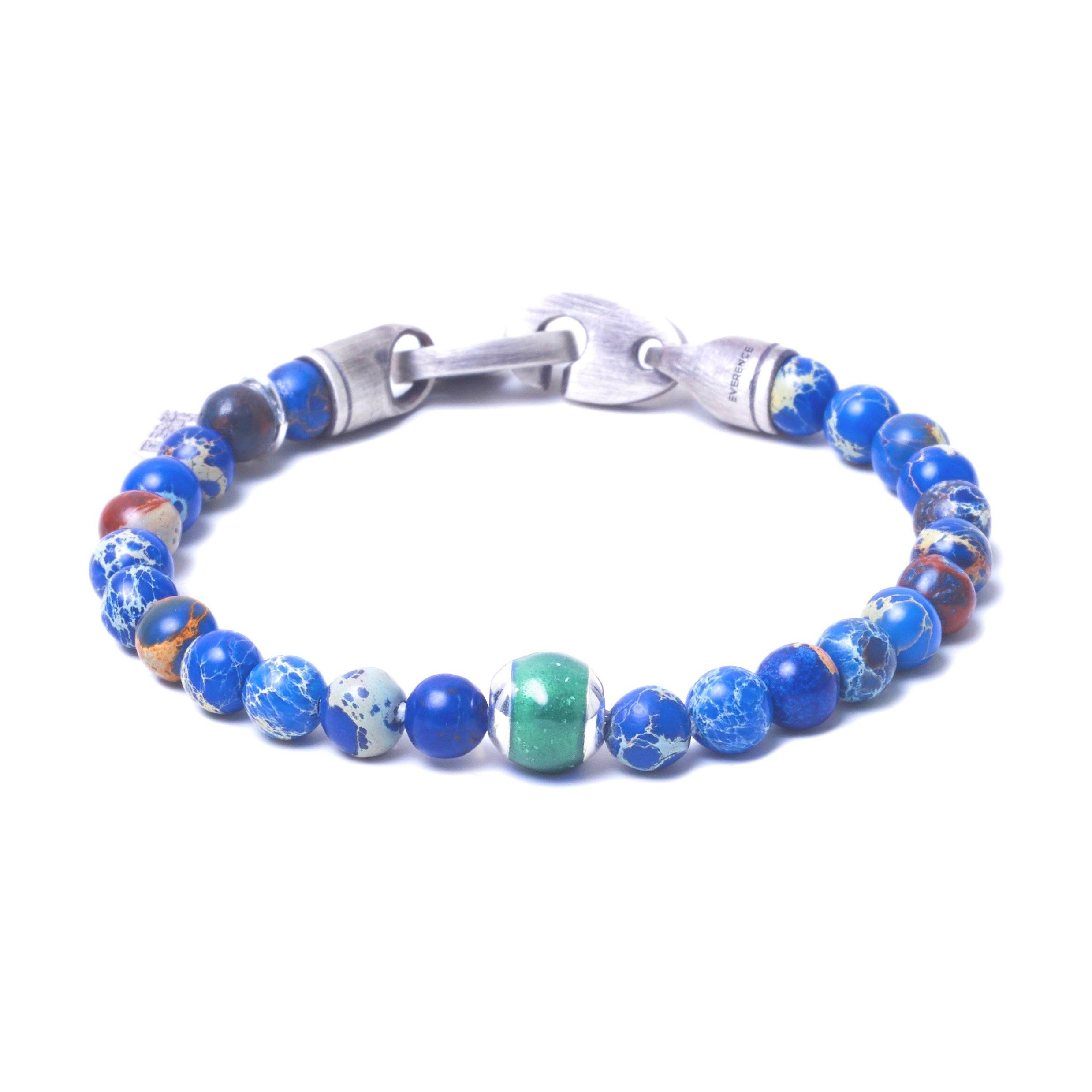 Blue Sea Jasper, One Everence Bead everence.life Green Brummel Hook 7