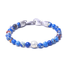 Blue Sea Jasper, One Everence Bead everence.life Clear Brummel Hook 7