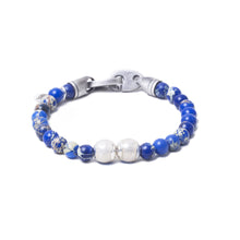 Blue Sea Jasper, Two Everence Beads everence.life Clear Brummel Hook 7