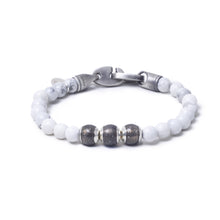 Howlite, Three Everence Beads everence.life Grey Brummel Hook 7