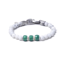 Howlite, Three Everence Beads everence.life Green Brummel Hook 7