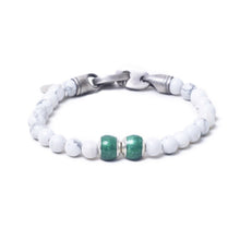 Howlite, Two Everence Beads everence.life Green Brummel Hook 7