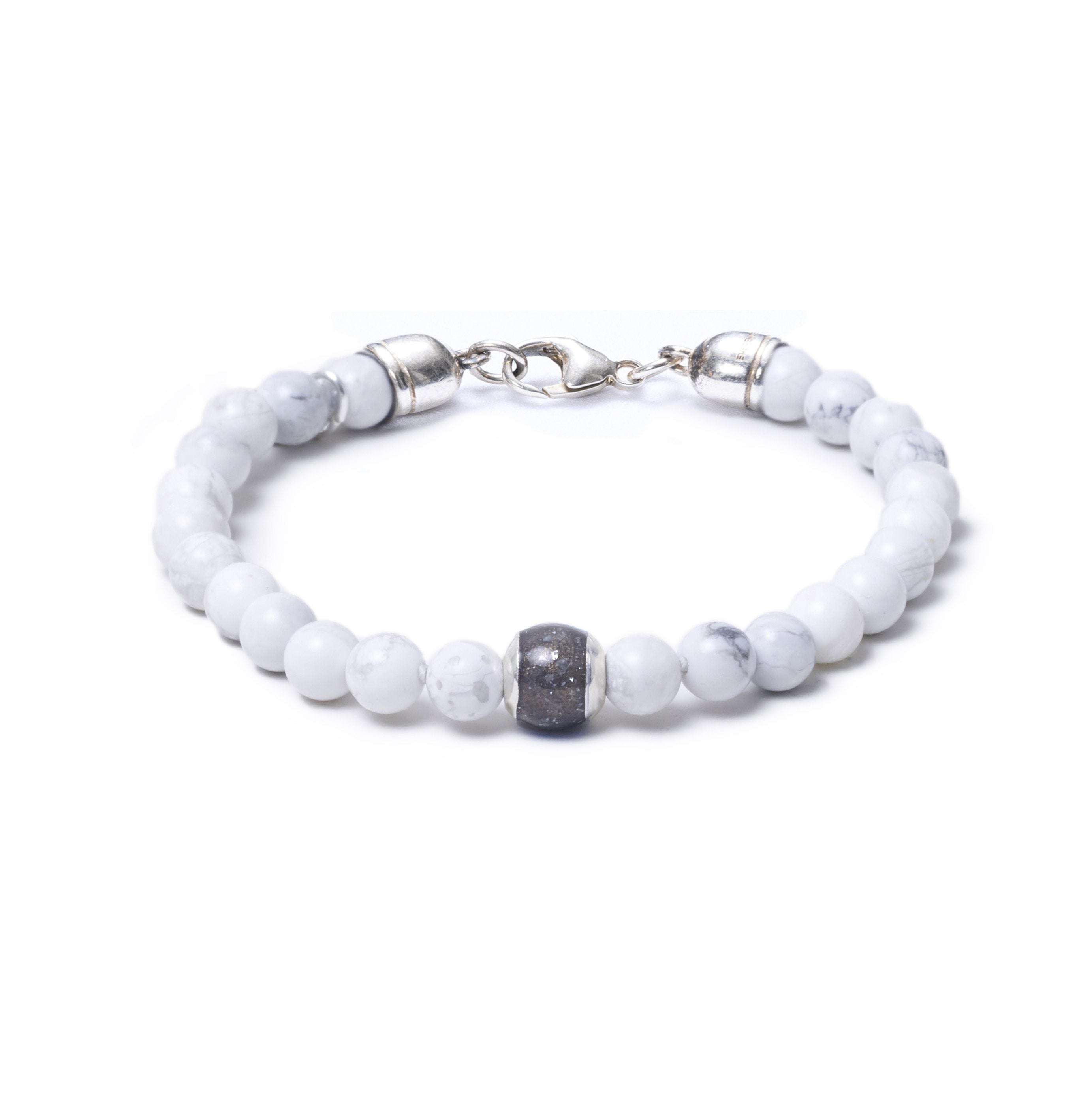 Howlite, One Everence Bead everence.life Grey Lobster Claw 7