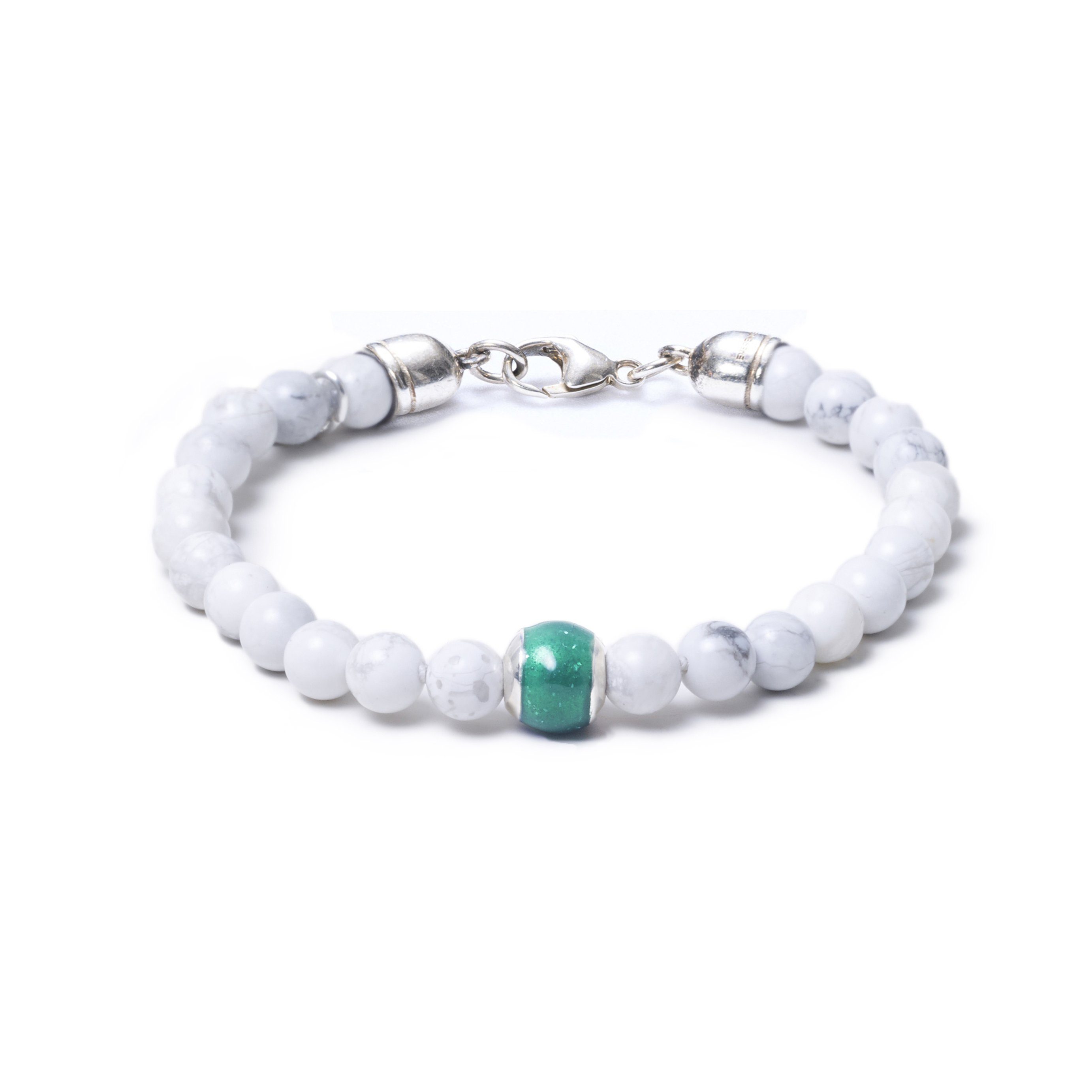 Howlite, One Everence Bead everence.life Green Lobster Claw 7