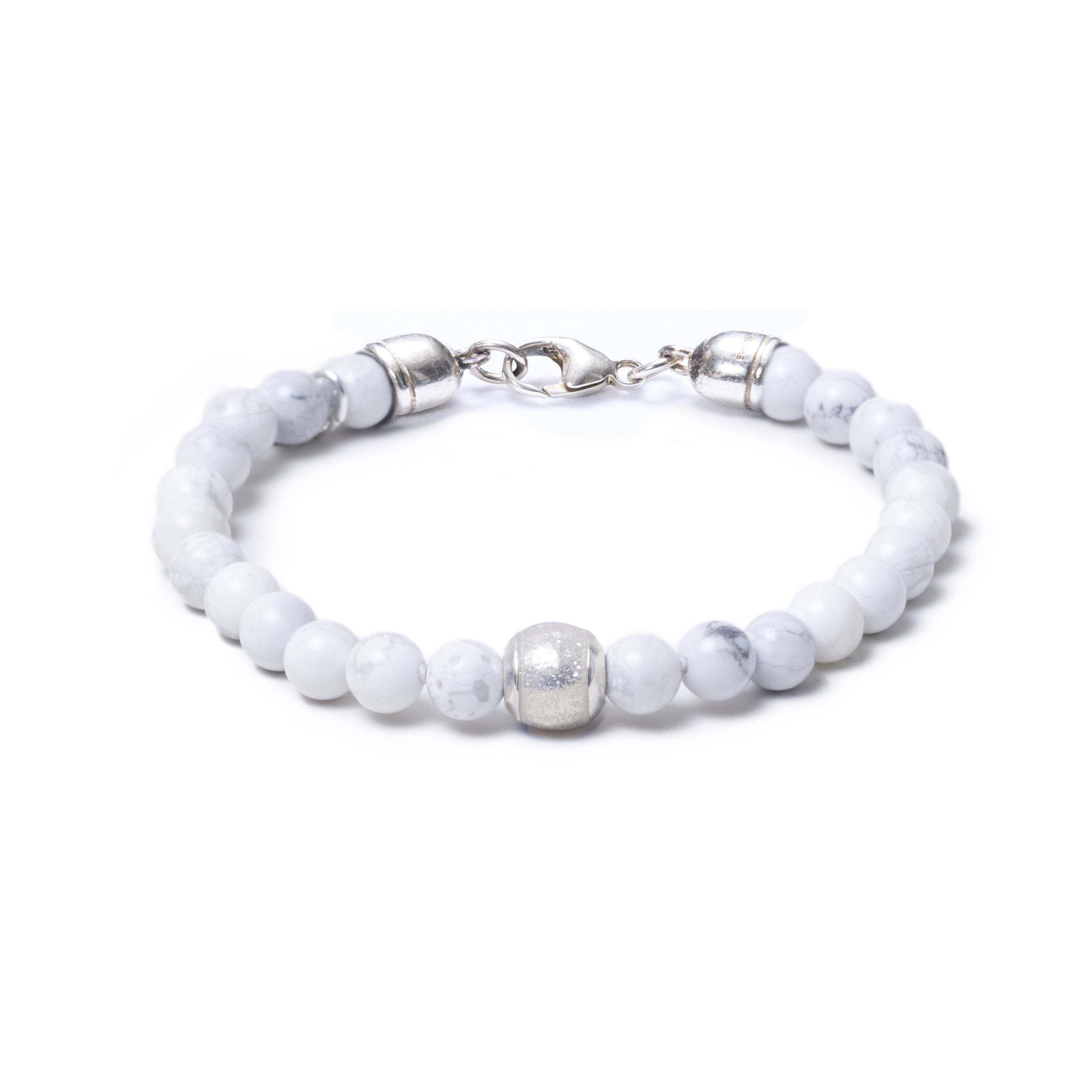 Howlite, One Everence Bead everence.life Clear Lobster Claw 7
