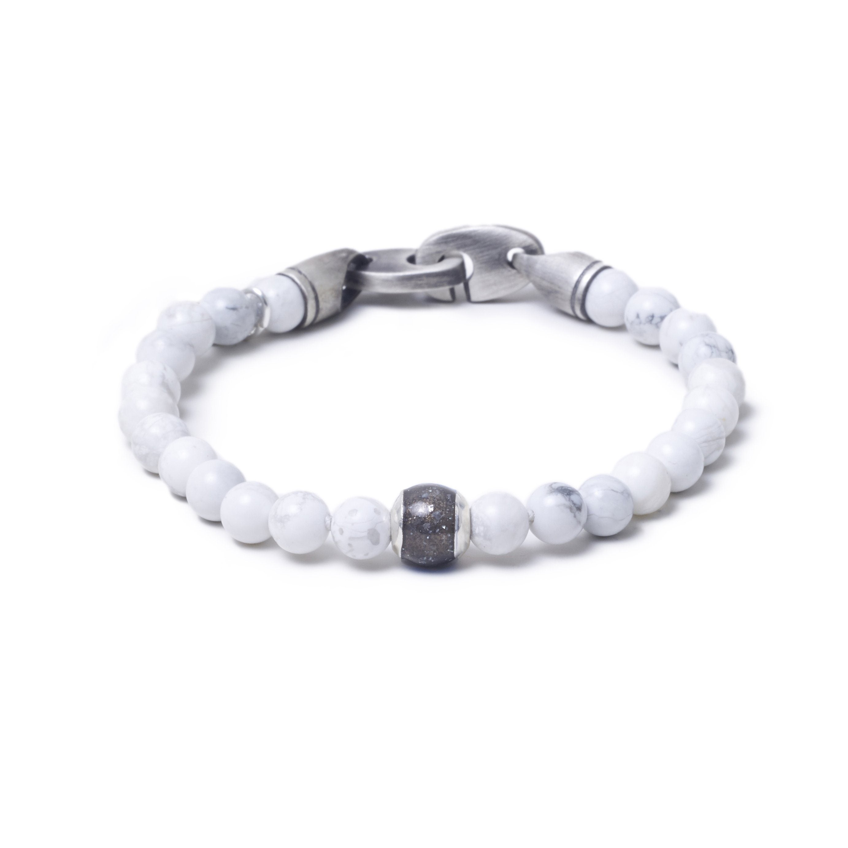 Howlite, One Everence Bead everence.life Grey Brummel Hook 7