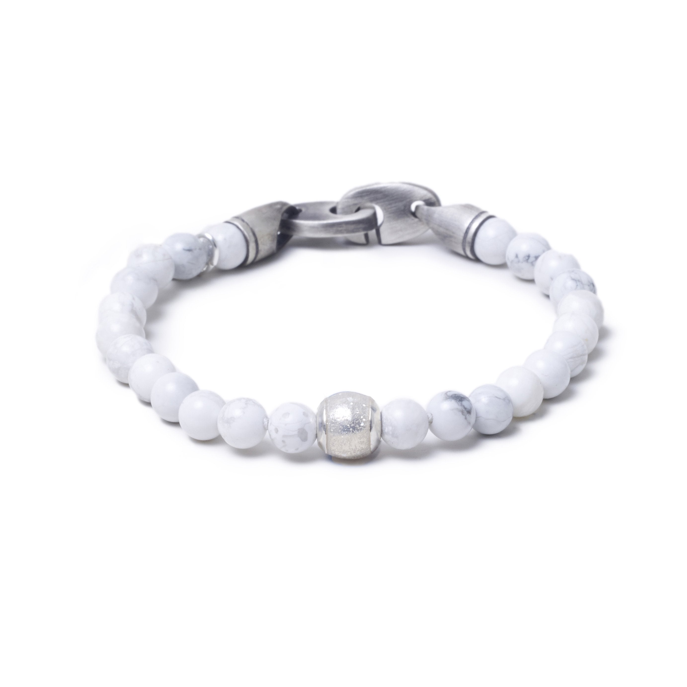 Howlite, One Everence Bead everence.life Clear Brummel Hook 7