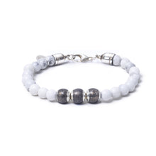 Howlite, Three Everence Beads everence.life Grey Lobster Claw 7