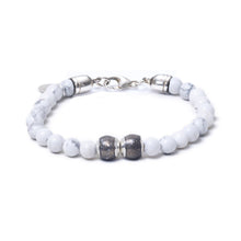 Howlite, Two Everence Beads everence.life Grey Lobster Claw 7