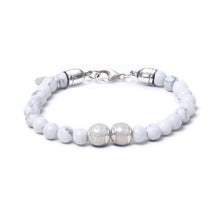 Howlite, Two Everence Beads everence.life Clear Lobster Claw 7