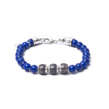 Lapis Lazuli, Three Everence Beads everence.life Grey Lobster Claw 7