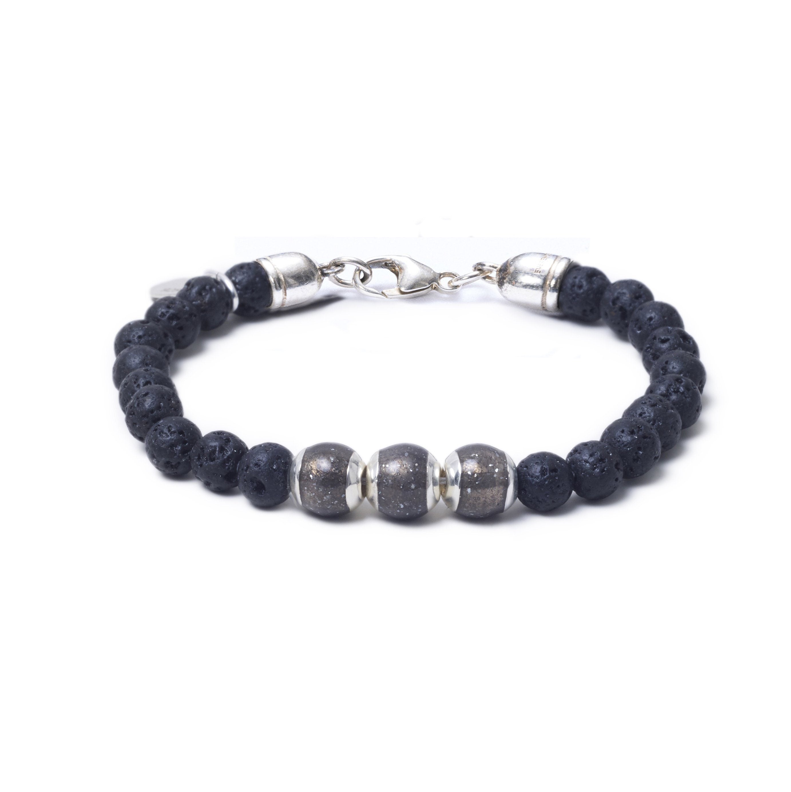 Lava, Three Everence Beads everence.life Grey Lobster Claw 7