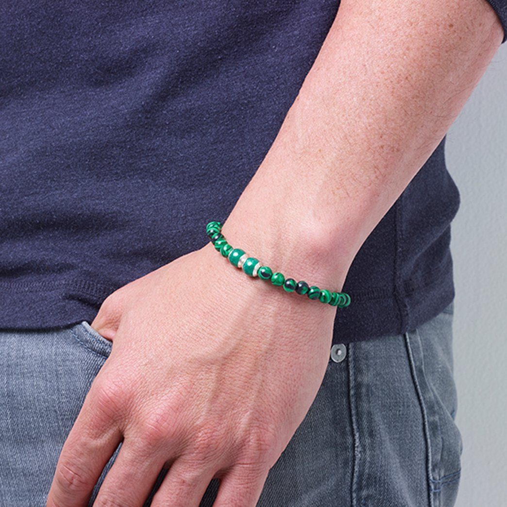 Malachite, Two Everence Beads everence.life