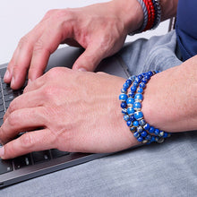 Blue Sea Jasper, Two Everence Beads everence.life