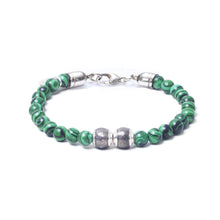 Malachite, Two Everence Beads everence.life Grey Lobster Claw 7