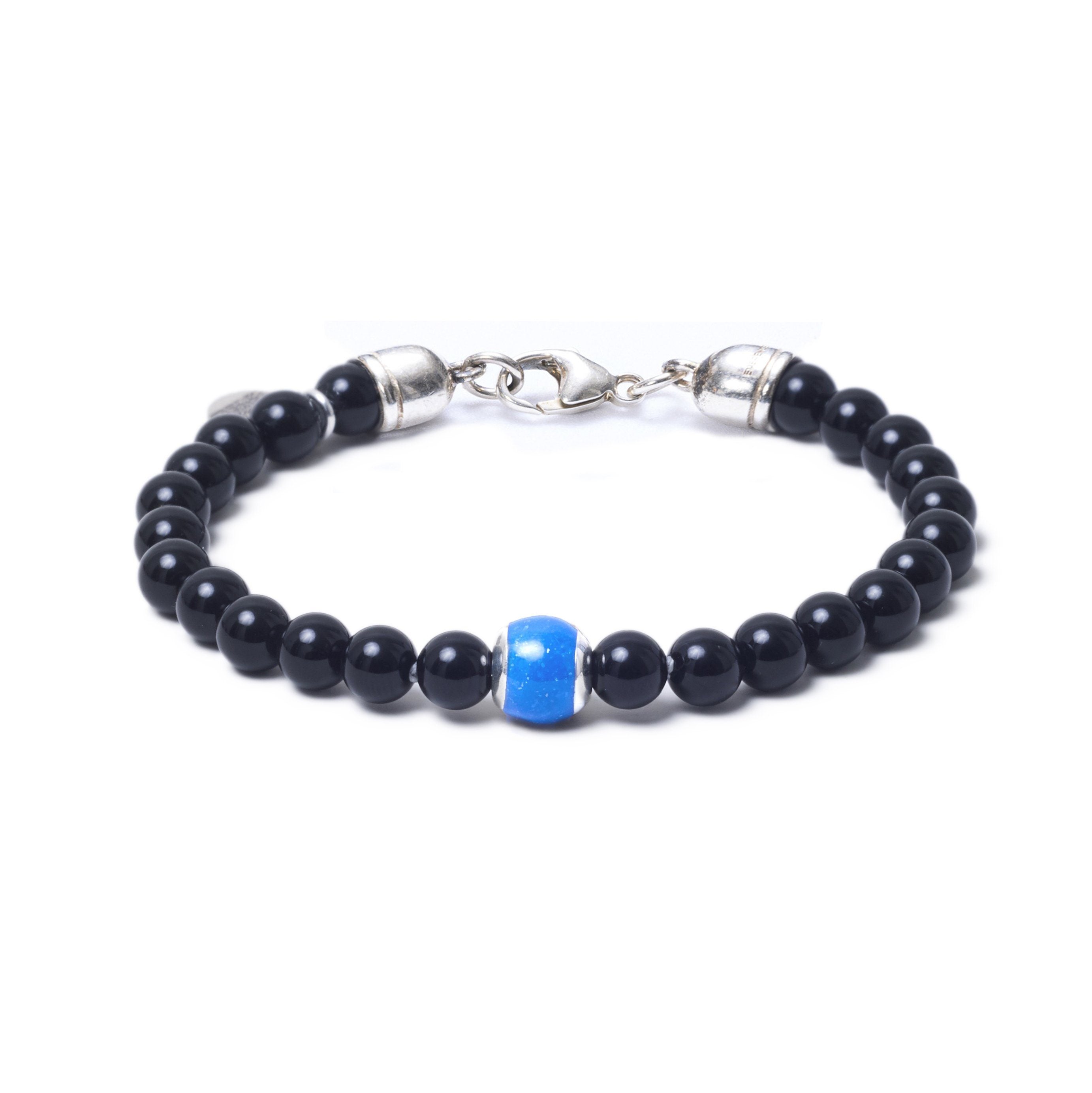 Onyx, One Everence Bead everence.life Blue Lobster Claw 7