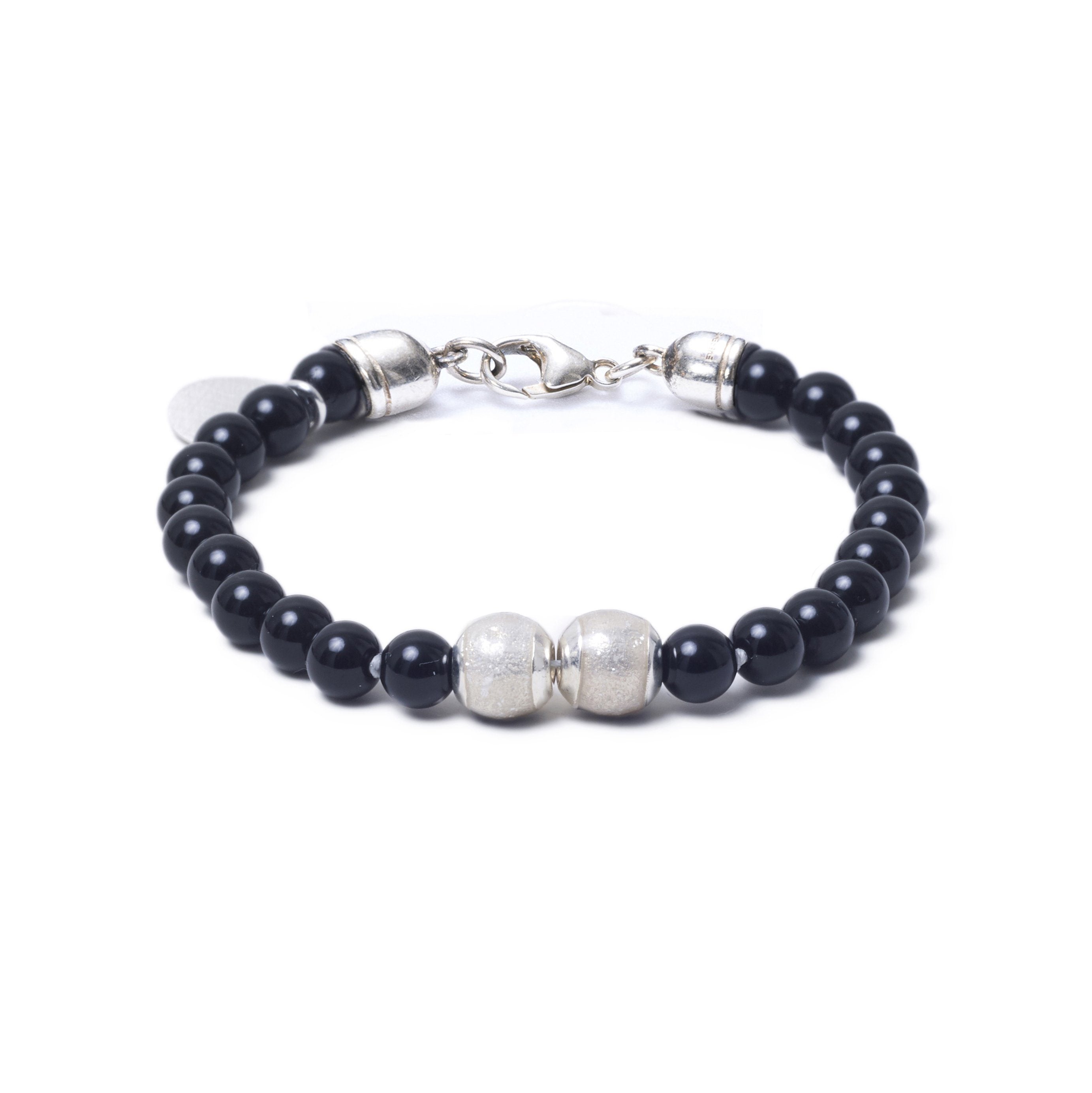 Onyx, Two Everence Beads everence.life Clear Lobster Claw 7