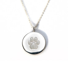 Sterling Silver Pawprint Pendant everence.life Pearl