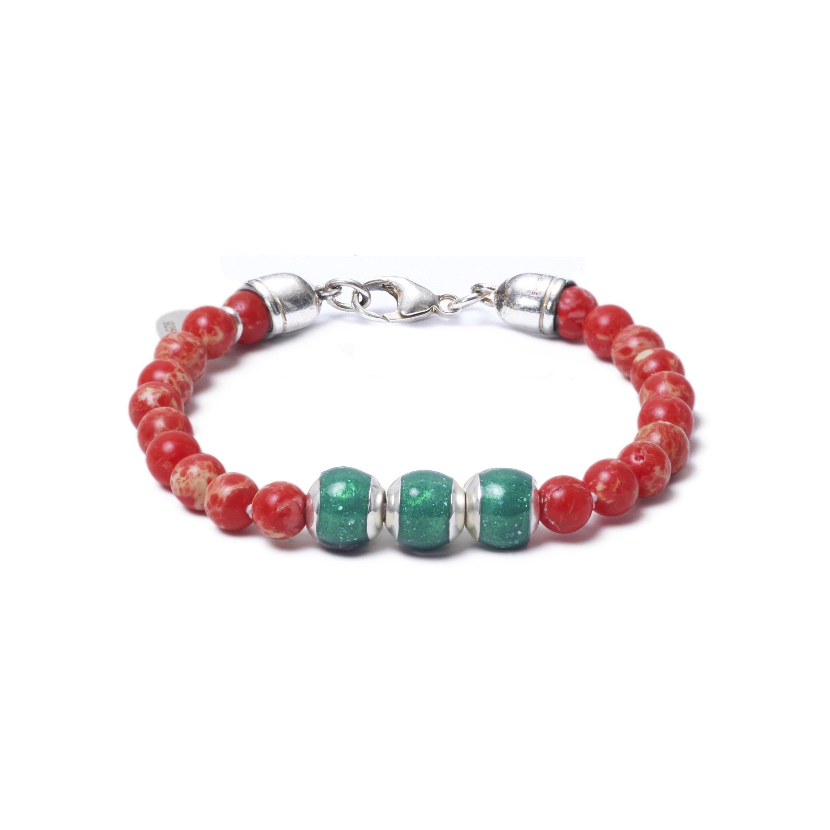 Red Sea Jasper, Three Everence Beads everence.life Green Lobster Claw 7