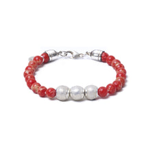 Red Sea Jasper, Three Everence Beads everence.life Clear Lobster Claw 7