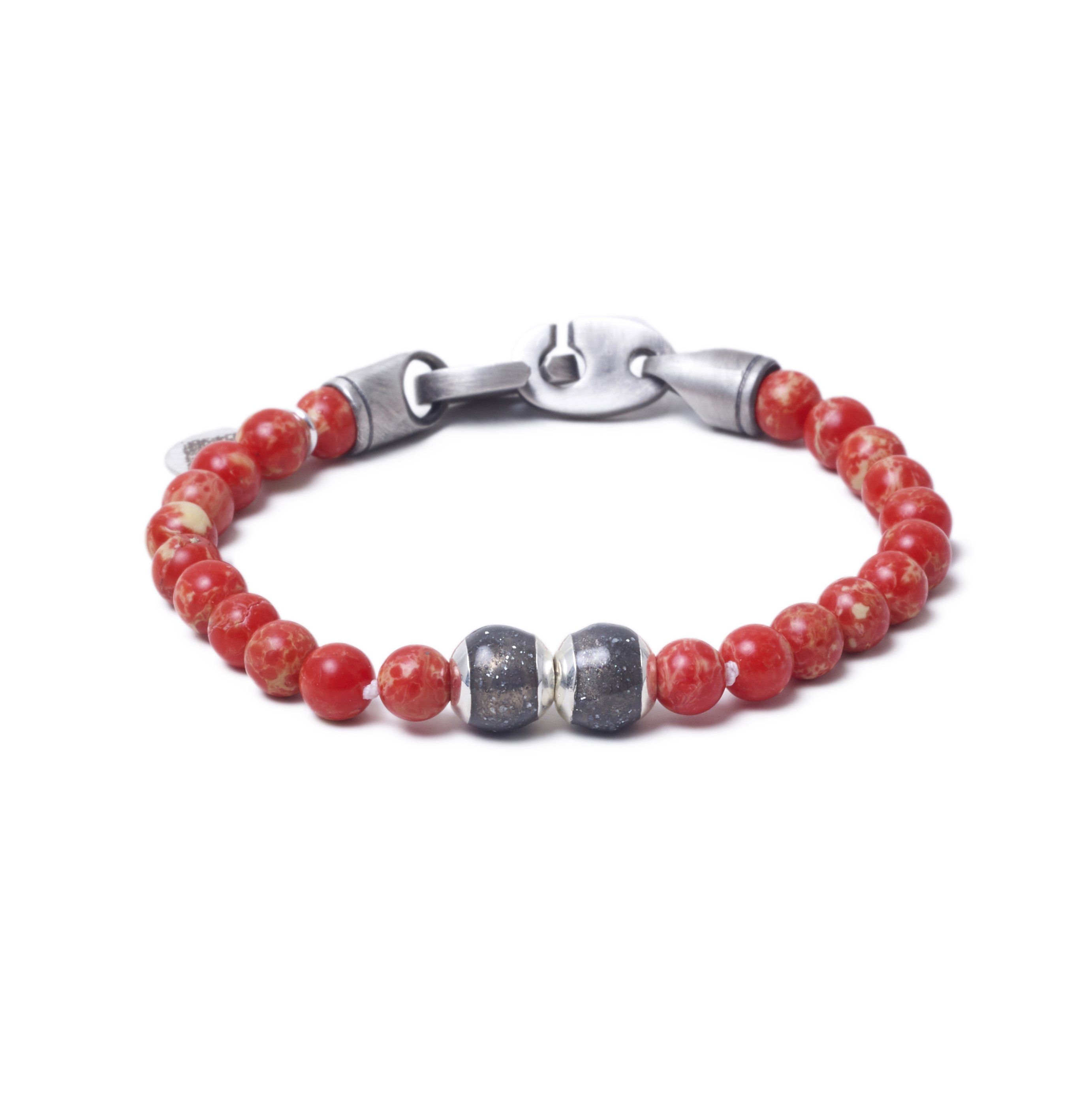 Red Sea Jasper, Two Everence Beads everence.life Grey Brummel Hook 7