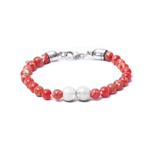 Red Sea Jasper, Two Everence Beads everence.life Clear Lobster Claw 7