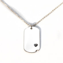 Sterling-Silver Dog Tag with Everence Inlay - Small Everence