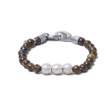 Tiger Eye, Three Everence Beads everence.life Clear Brummel Hook 7
