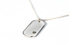 Sterling-Silver Dog Tag with Everence Inlay - Small Everence 