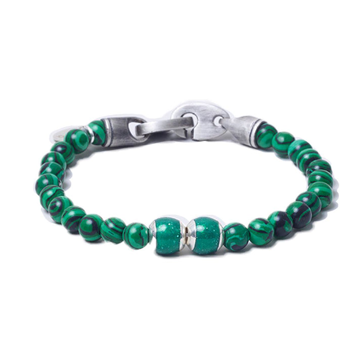 Malachite, Two Everence Beads everence.life 