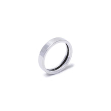 Everence Ring, 10k White Gold everence.life 4mm Charcoal 