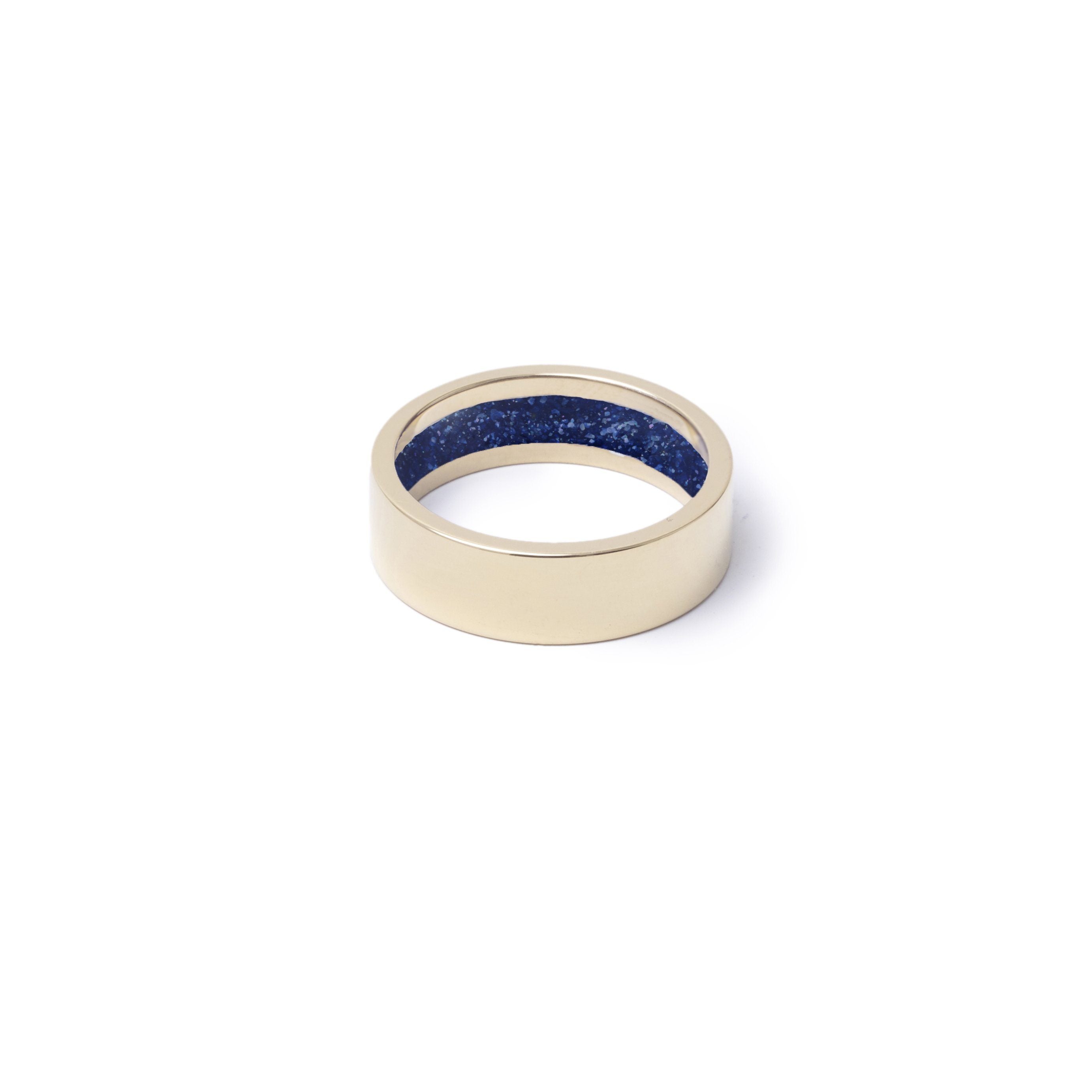 Everence Ring, 10k Yellow Gold everence.life 6mm Navy 