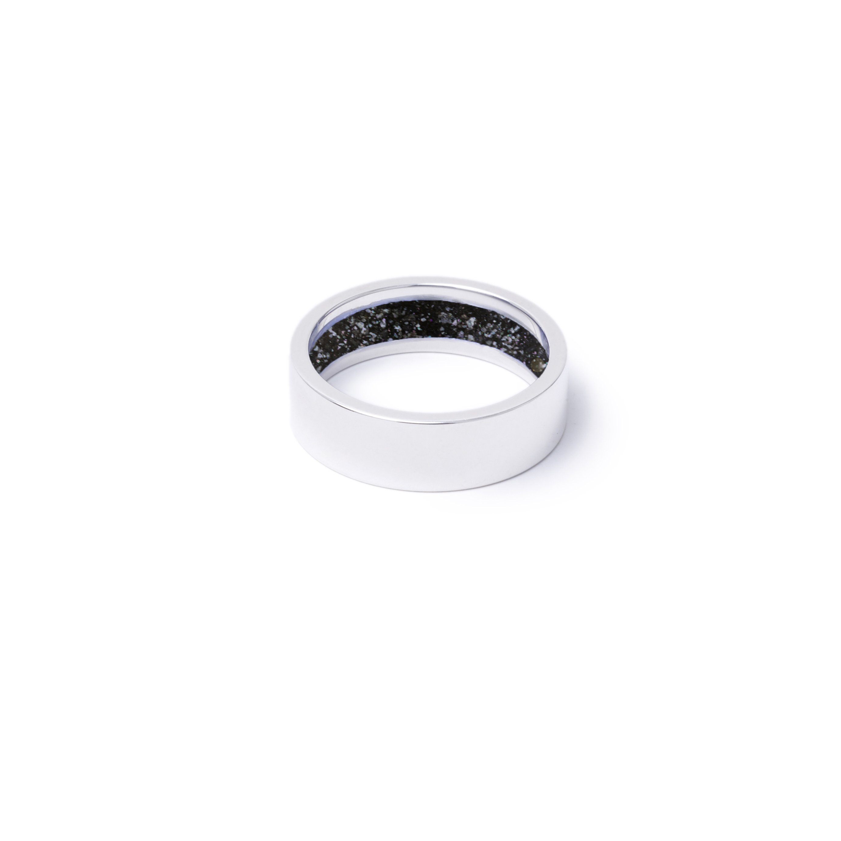 Everence Ring, Sterling Silver everence.life 6mm Charcoal 