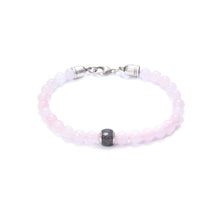 Rose Quartz, One Everence Bead Everence Grey Lobster Claw 7