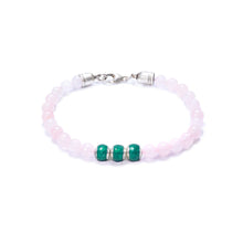 Rose Quartz, Three Everence Beads Everence Green Lobster Claw 7